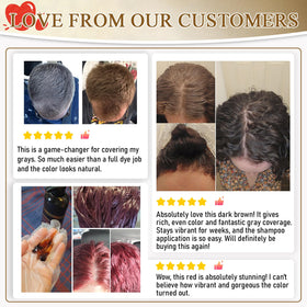 iemokoda Dark Coffee Hair Dye Shampoo lifestyle scene in bathroom