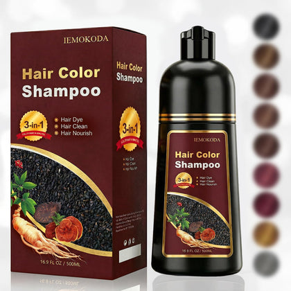 iemokoda Light Brown Hair Dye Shampoo 3 in 1 front view