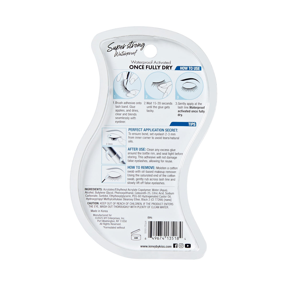 iENVY eyelash adhesive bottle with brush-on applicator