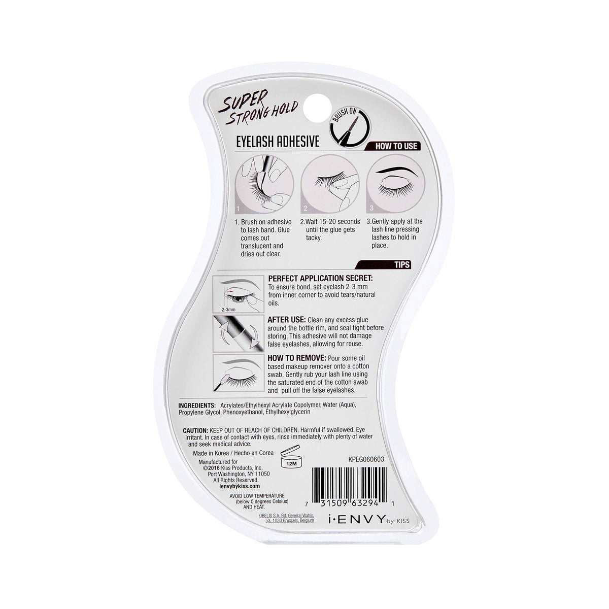 iENVY eyelash adhesive with false lashes