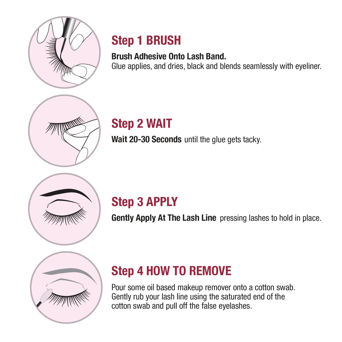 iENVY Super Strong Hold Eyelash Adhesive with false lashes
