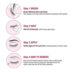 iENVY Super Strong Hold Eyelash Adhesive with false lashes