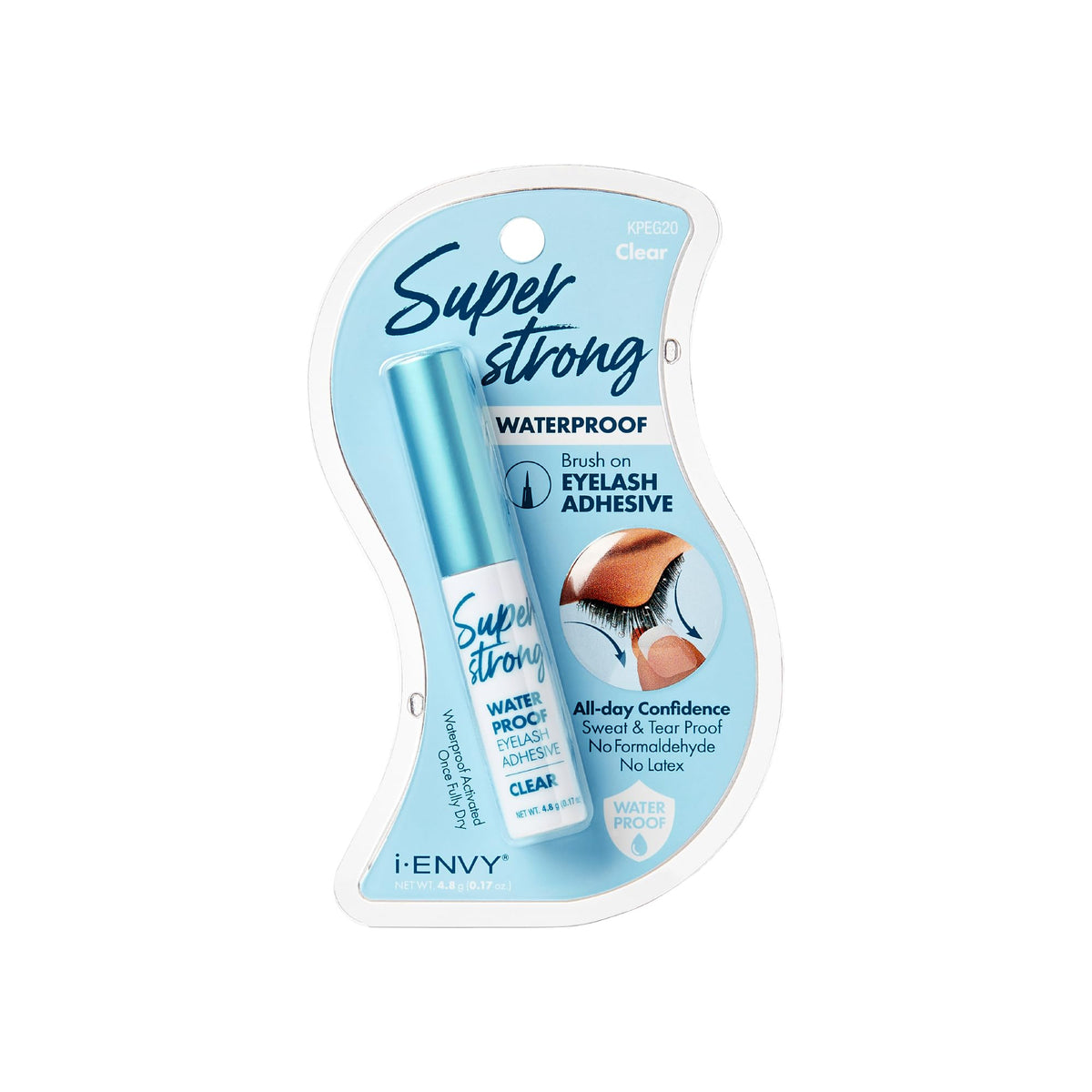 iENVY Super Strong Waterproof Clear Eyelash Adhesive front view