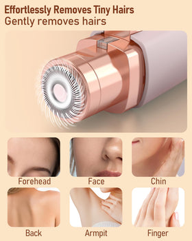 IFANZETECH Eyebrow Trimmer close-up of stainless-steel blades