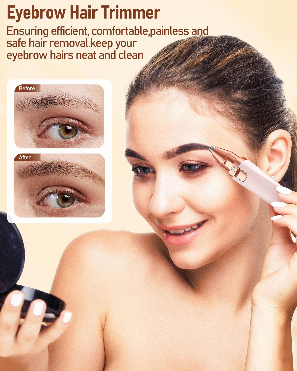 IFANZETECH Eyebrow Trimmer interchangeable heads