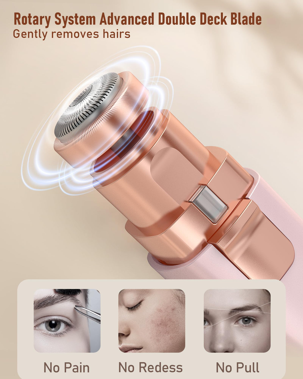 IFANZETECH Eyebrow Trimmer portable design in makeup bag