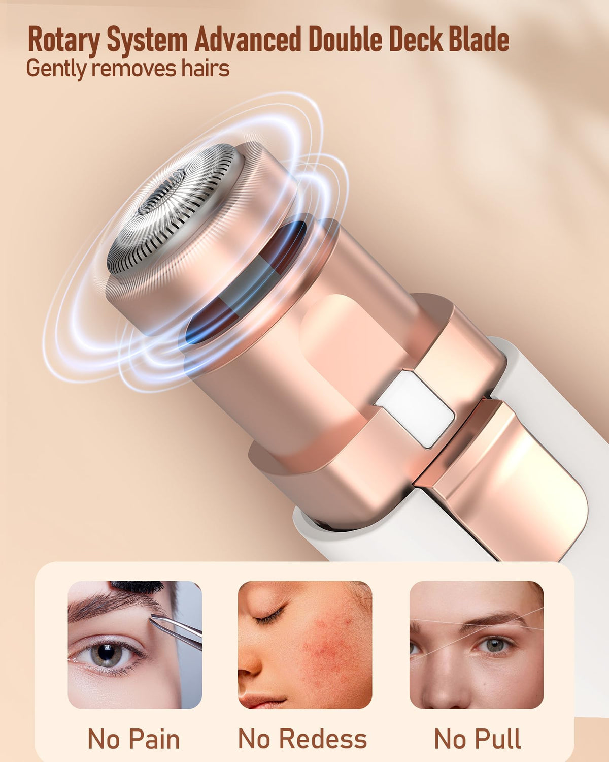 IFANZETECH Eyebrow Trimmer with precision shaving head