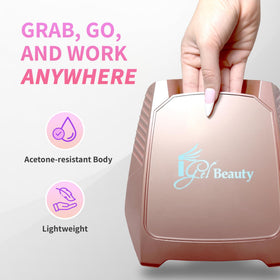 iGel Beauty Hybrid PRO 2.0 Nail Lamp showing battery indicator