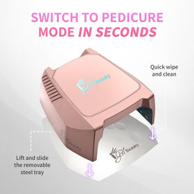 iGel Beauty Hybrid PRO 2.0 Nail Lamp with gel polish application