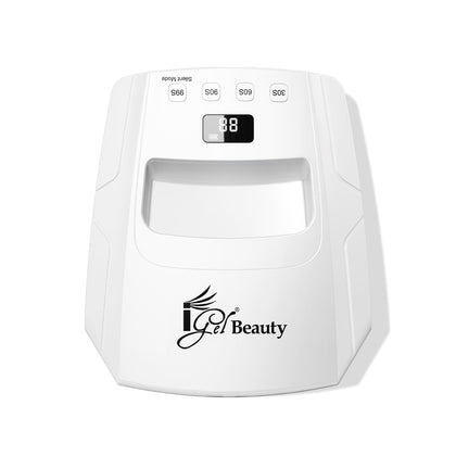 iGel Beauty Hybrid - X Nail Lamp front view with LCD display