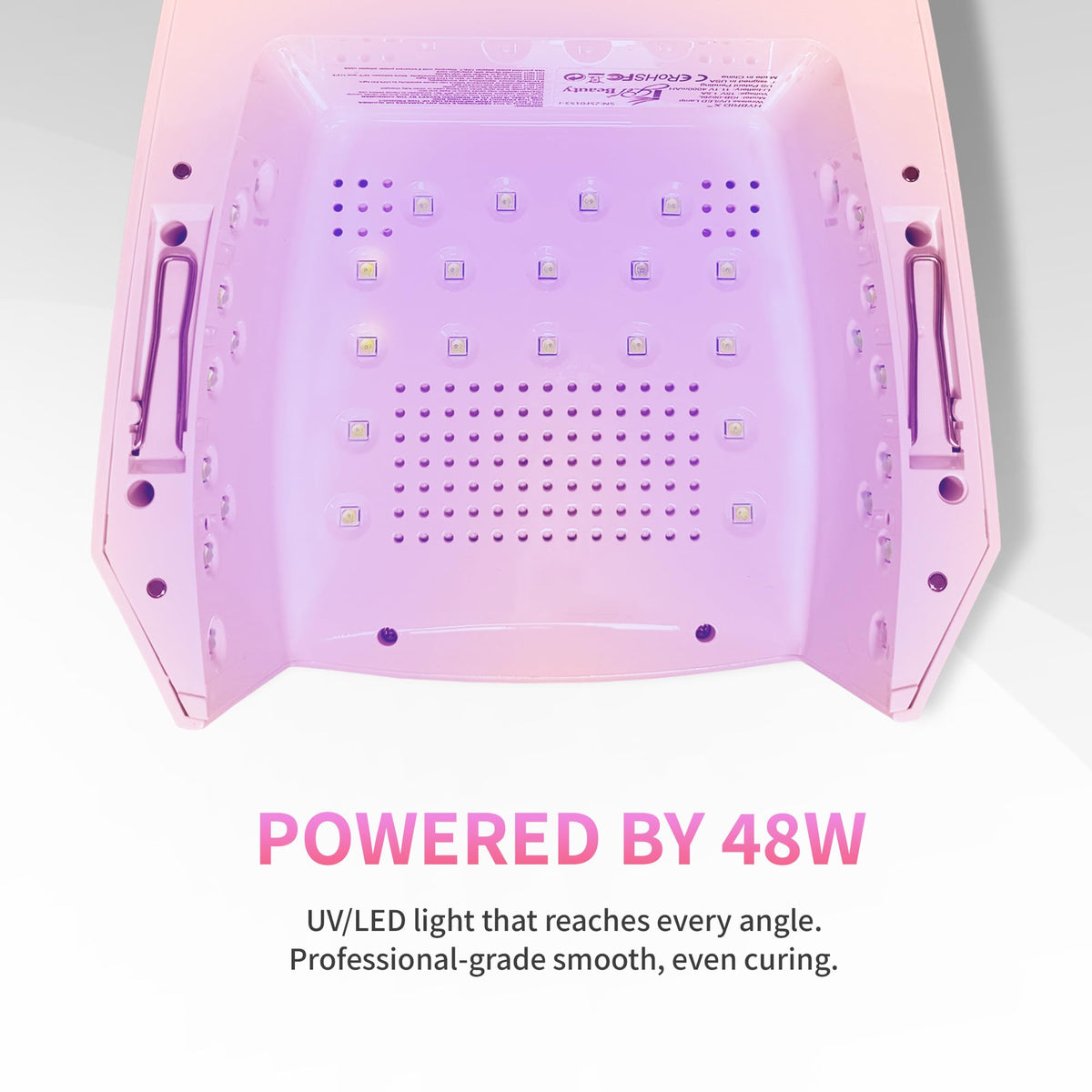 iGel Beauty Hybrid - X Nail Lamp side view with charging port