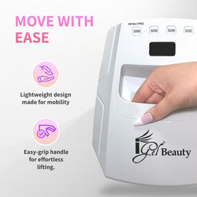 iGel Beauty Hybrid - X Nail Lamp with gel polish application