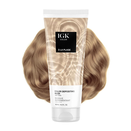 IGK A La Plage Hair Gloss front view packaging