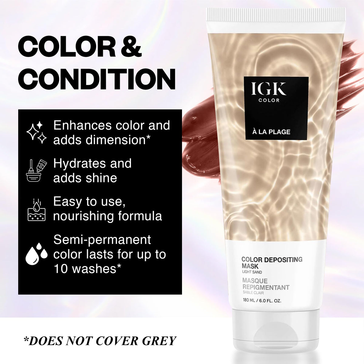 IGK A La Plage Hair Gloss texture close-up