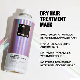 IGK Antisocial Dry Hair Mask 5 Oz back view