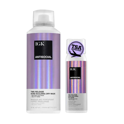 IGK Antisocial Dry Hair Mask pack of 2, front view