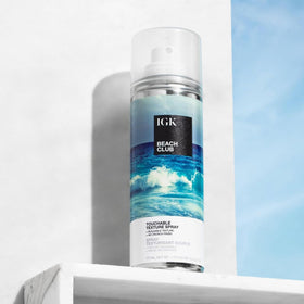 IGK Beach Club Texture Spray close-up of nozzle
