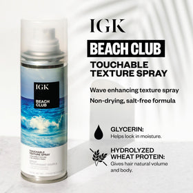 IGK Beach Club Touchable Texture Spray 1.7 Oz side view