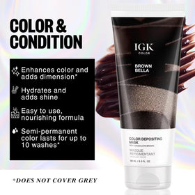 IGK Brown Bella Hair Gloss texture close-up