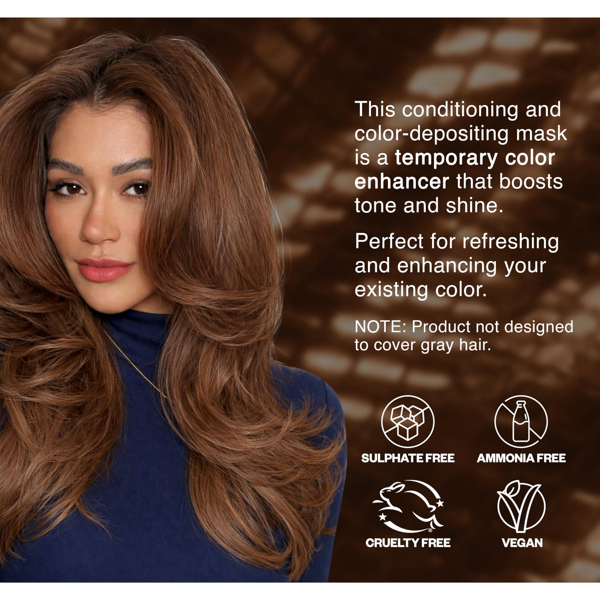 IGK Electric Bronze Hair Gloss in a bathroom setting