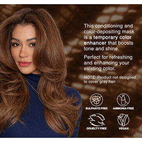 IGK Electric Bronze Hair Gloss in a bathroom setting