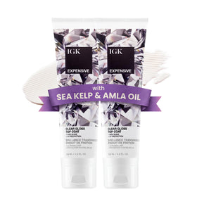 IGK Expensive Clear Gloss Top Coat front view, pack of 2