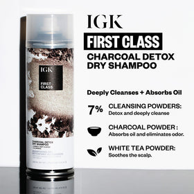 IGK First Class Charcoal Detox Dry Shampoo 11 Oz back view