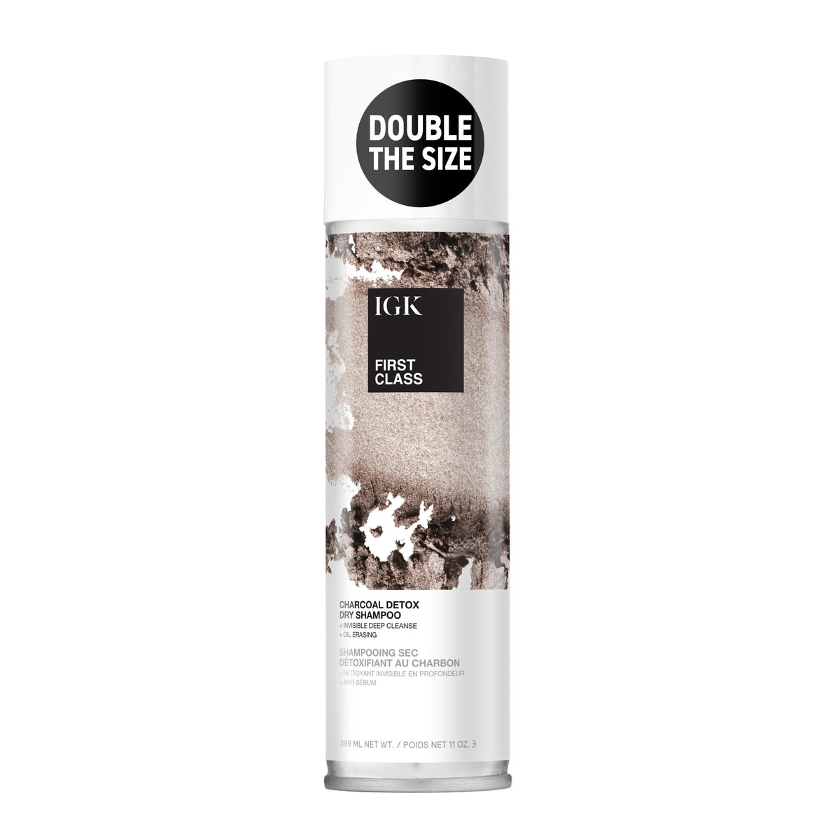 IGK First Class Charcoal Detox Dry Shampoo 11 Oz front view