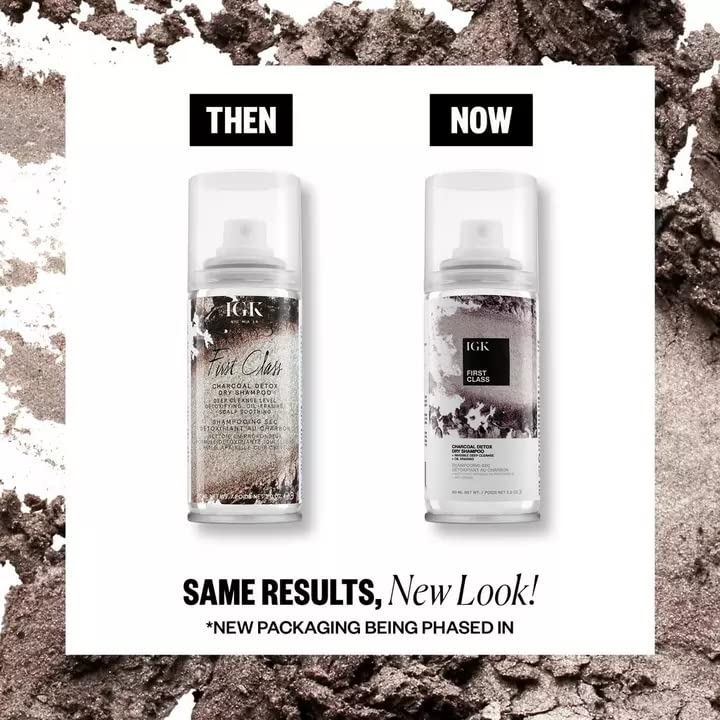 IGK First Class Charcoal Detox Dry Shampoo 2 oz back view