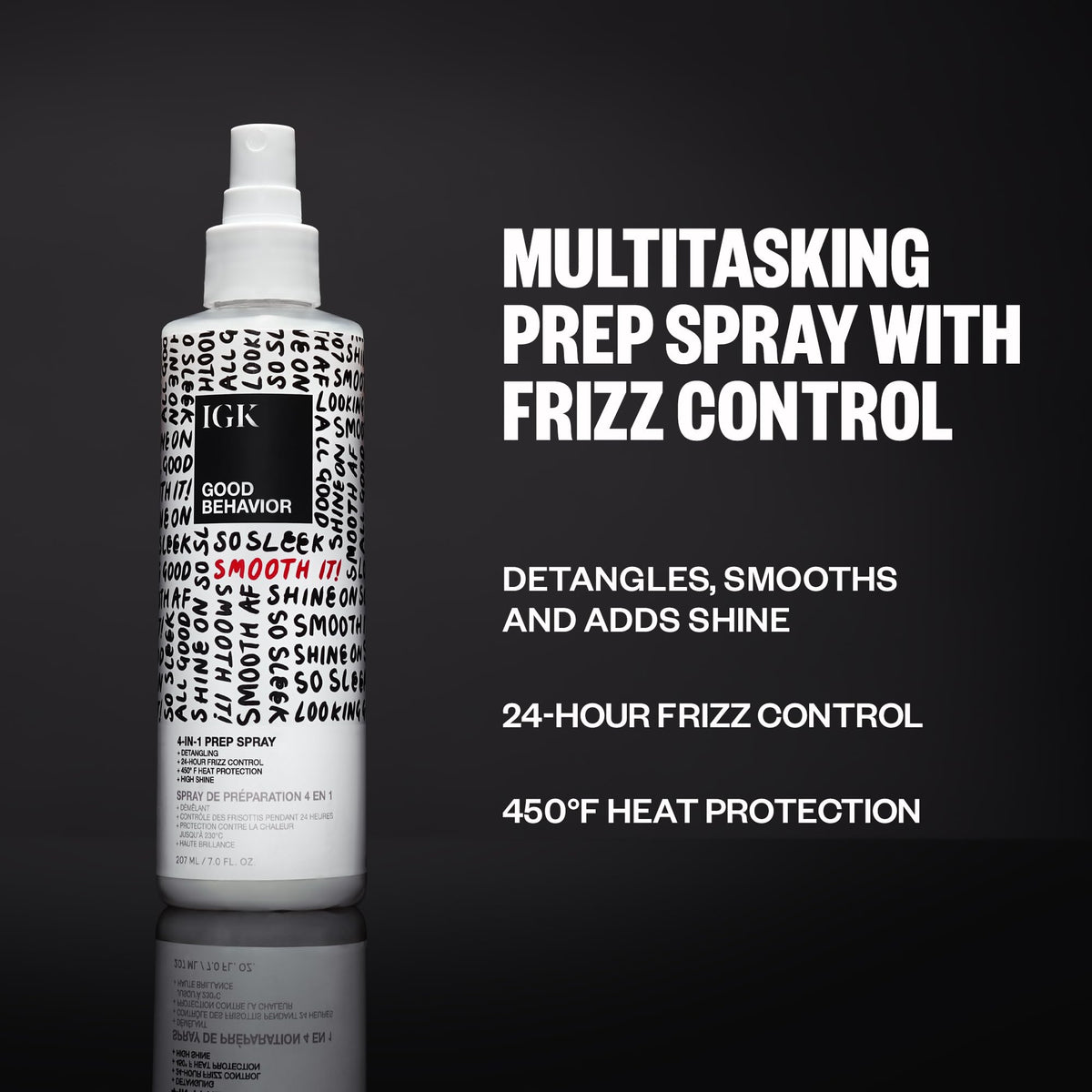IGK Good Behavior 4-in-1 Prep Spray Travel 2 Oz back view