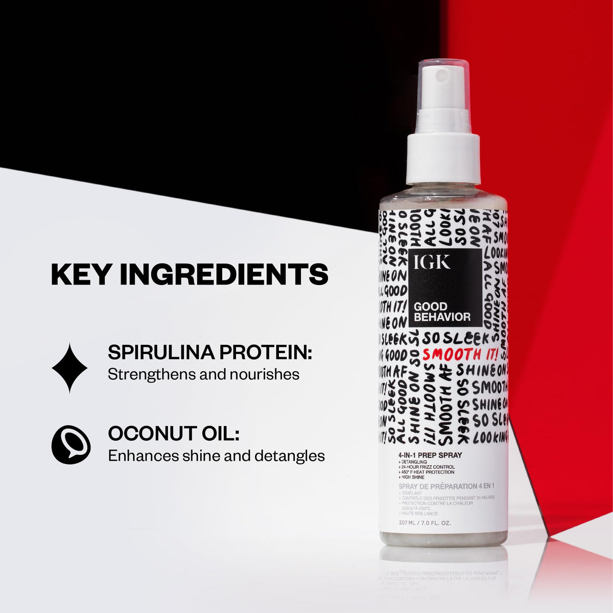 IGK Good Behavior 4-in-1 Prep Spray Travel 2 Oz side view
