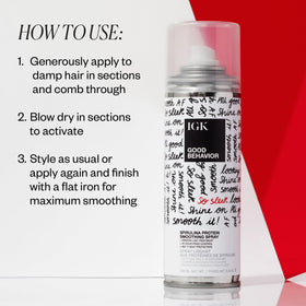 IGK GOOD BEHAVIOR Smoothing Spray ingredients list