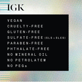 IGK Hair Set with a soft towel and hairbrush