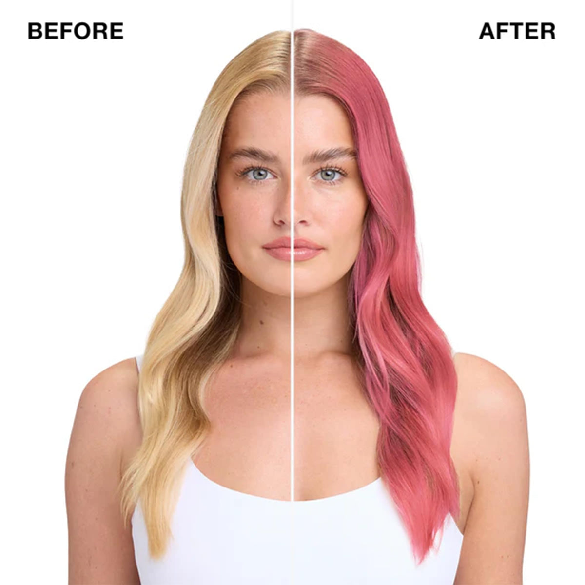 IGK Strawberry Milkshake Hair Gloss application on hair