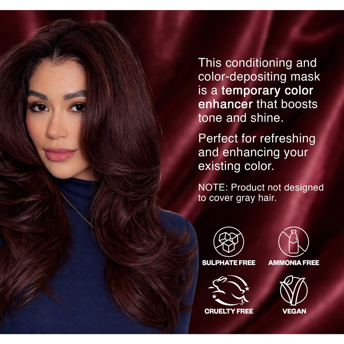 IGK Williams Burgundy Hair Gloss texture close-up
