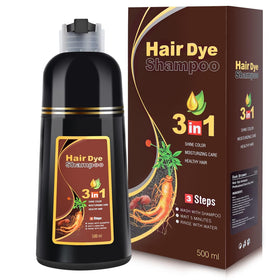 IIIMEIDU Dark Brown Hair Dye Shampoo front view