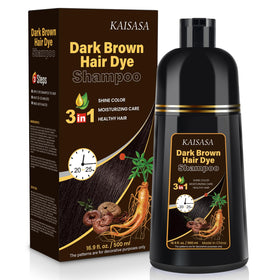 IIIMEIDU Dark Brown Hair Dye Shampoo front view
