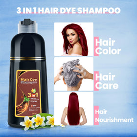 IIIMEIDU Dark Burgundy Hair Dye Shampoo packaging