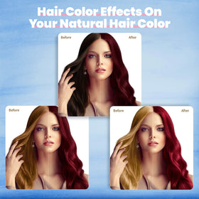 IIIMEIDU Dark Burgundy Hair Dye Shampoo with gloves