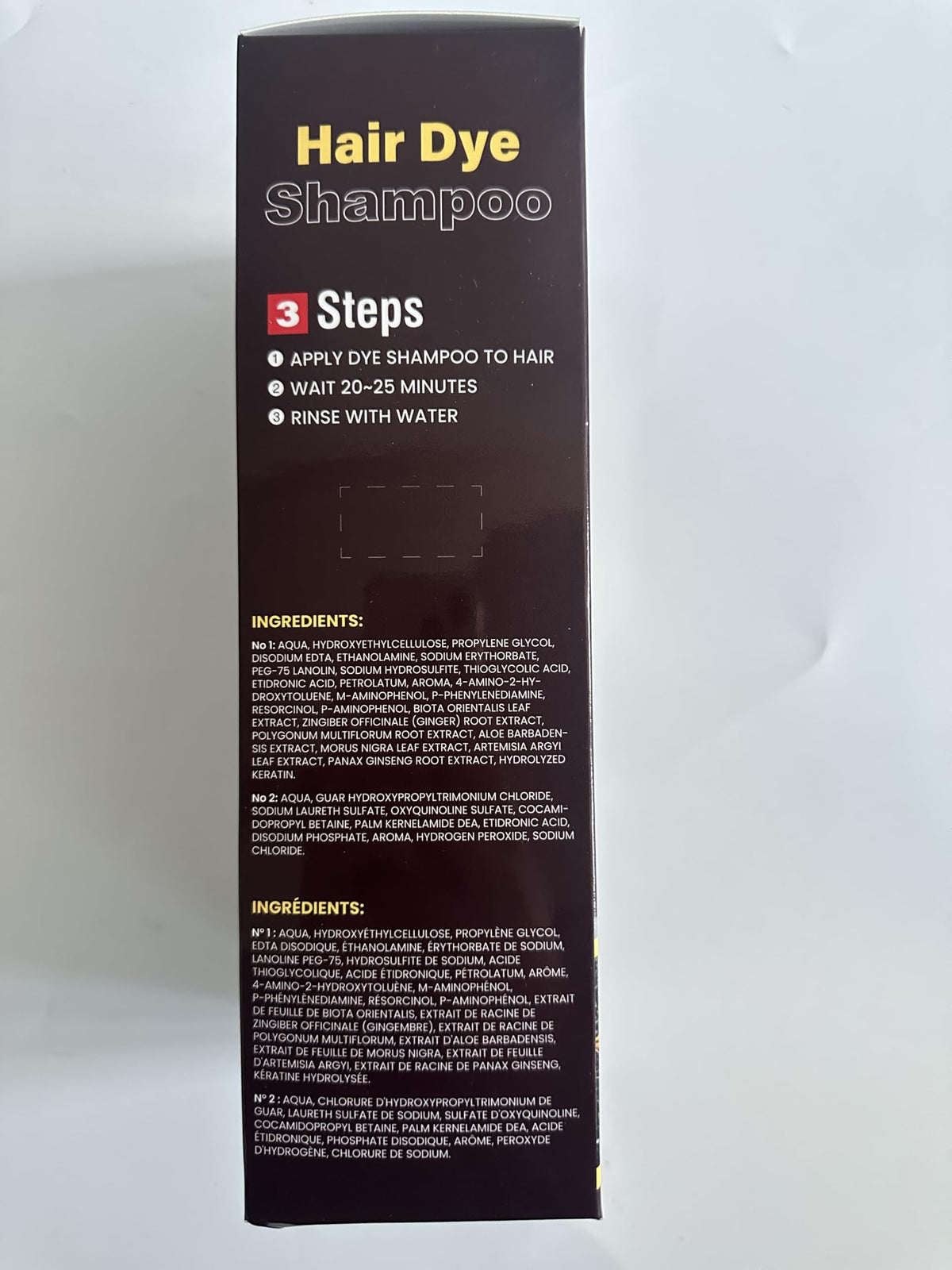 IIIMEIDU Dark Coffee Hair Dye Shampoo 3 in 1 lifestyle scene
