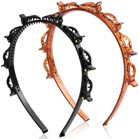 IJPDDRXYN braided bangs headband set in black and brown