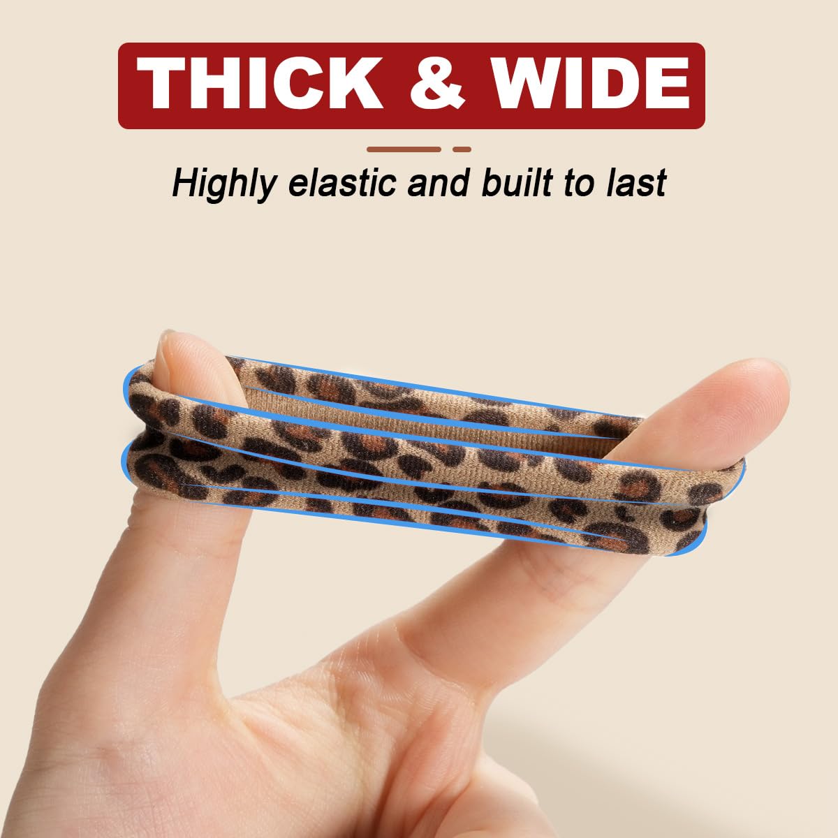 IKOCO hair ties in a variety of leopard print designs