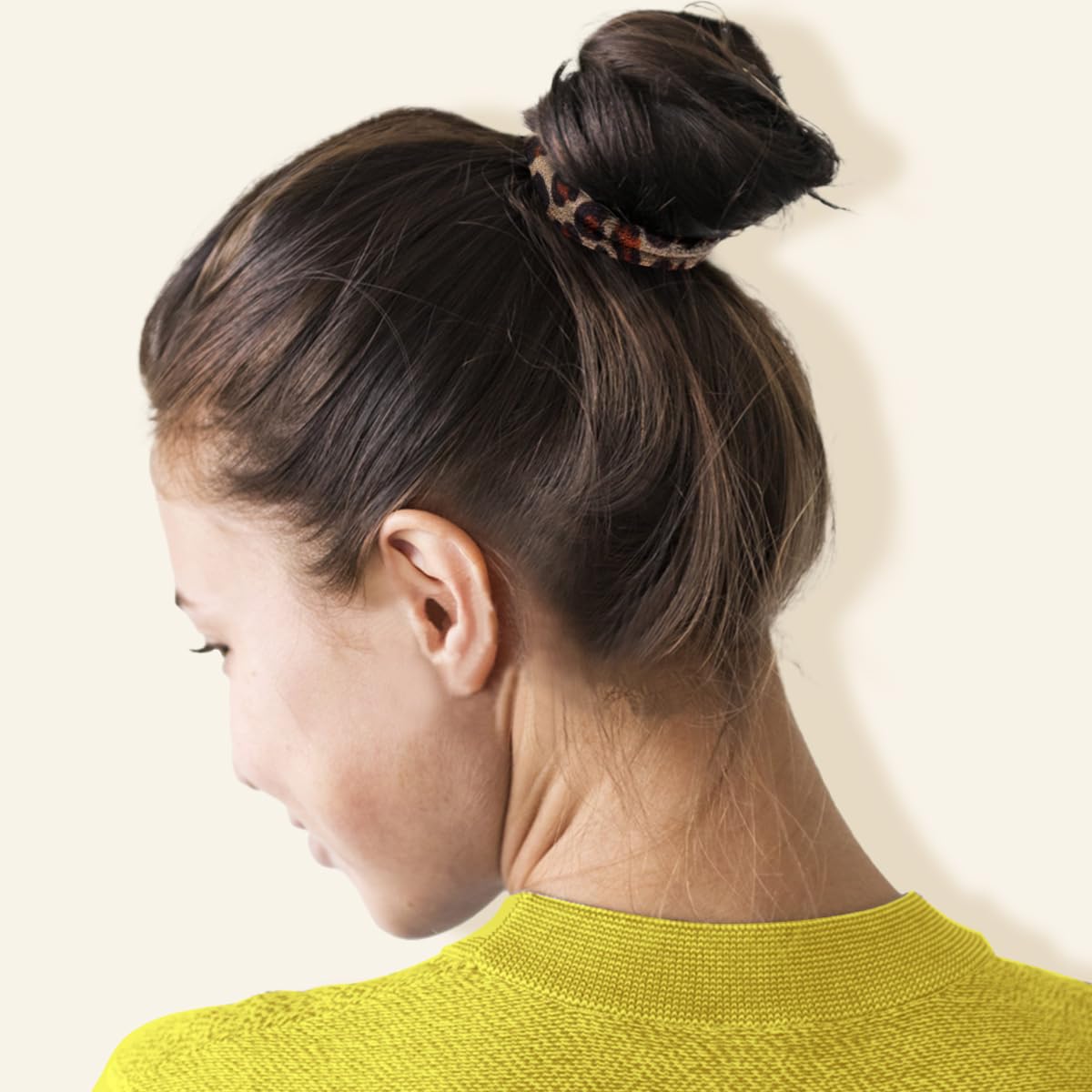 IKOCO hair ties on a wrist for easy access