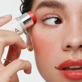 ILIA Multi-Stick Cheek + Lip Colour Dear Ruby swatch on skin