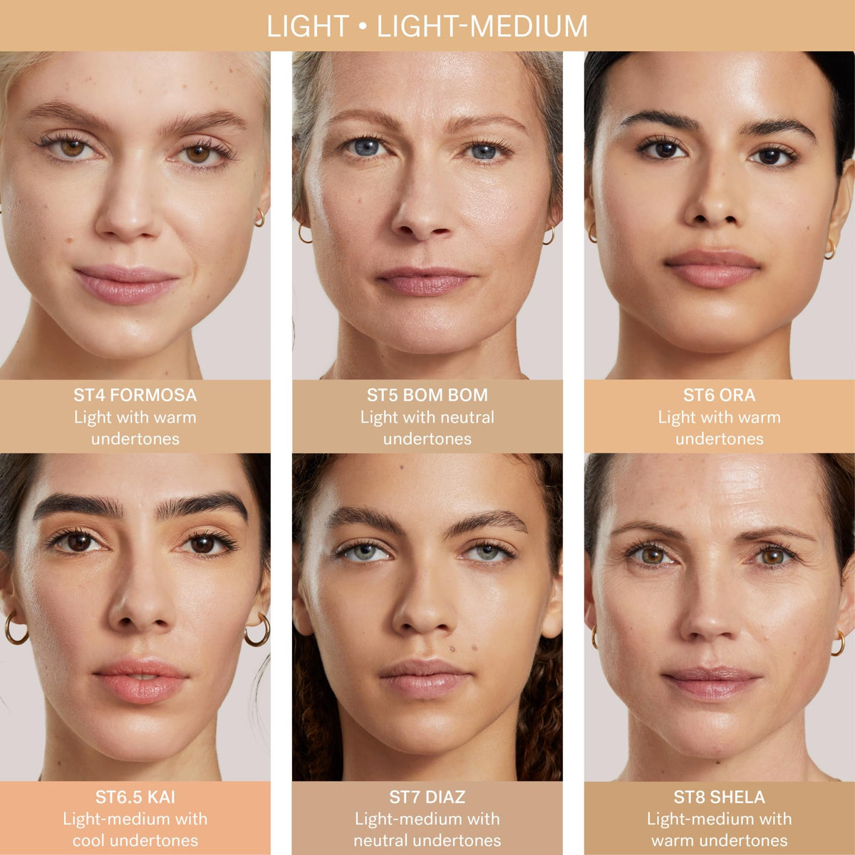 ILIA Super Serum Skin Tint SPF 40 Kai ST6.5 application on model