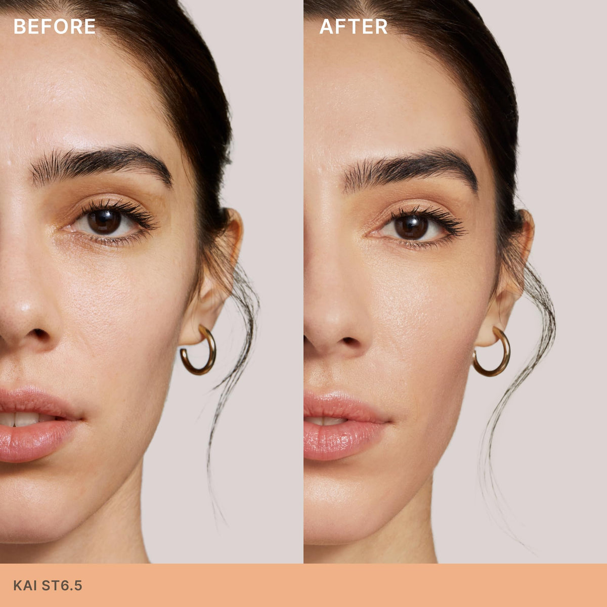 ILIA Super Serum Skin Tint SPF 40 Kai ST6.5 texture on skin