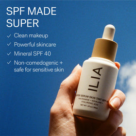ILIA Super Serum Skin Tint SPF 40 Ramla Bay ST12.5 in natural light