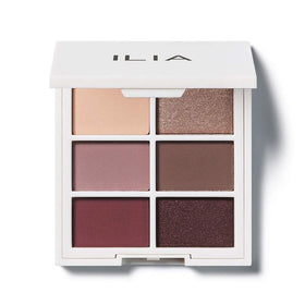 ILIA The Necessary Eyeshadow Palette front view with six shades