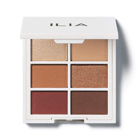 ILIA The Necessary Eyeshadow Palette front view with warm nude shades