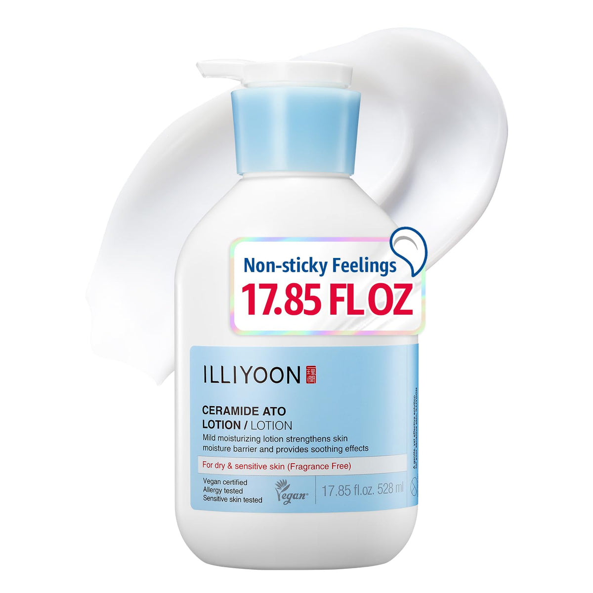 Illiyoon Ceramide Ato Lotion 528ml front view